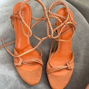 Guess womens open toe heel